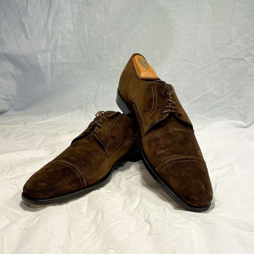 Salvatore Ferragamo Men's Suede Lace Ups